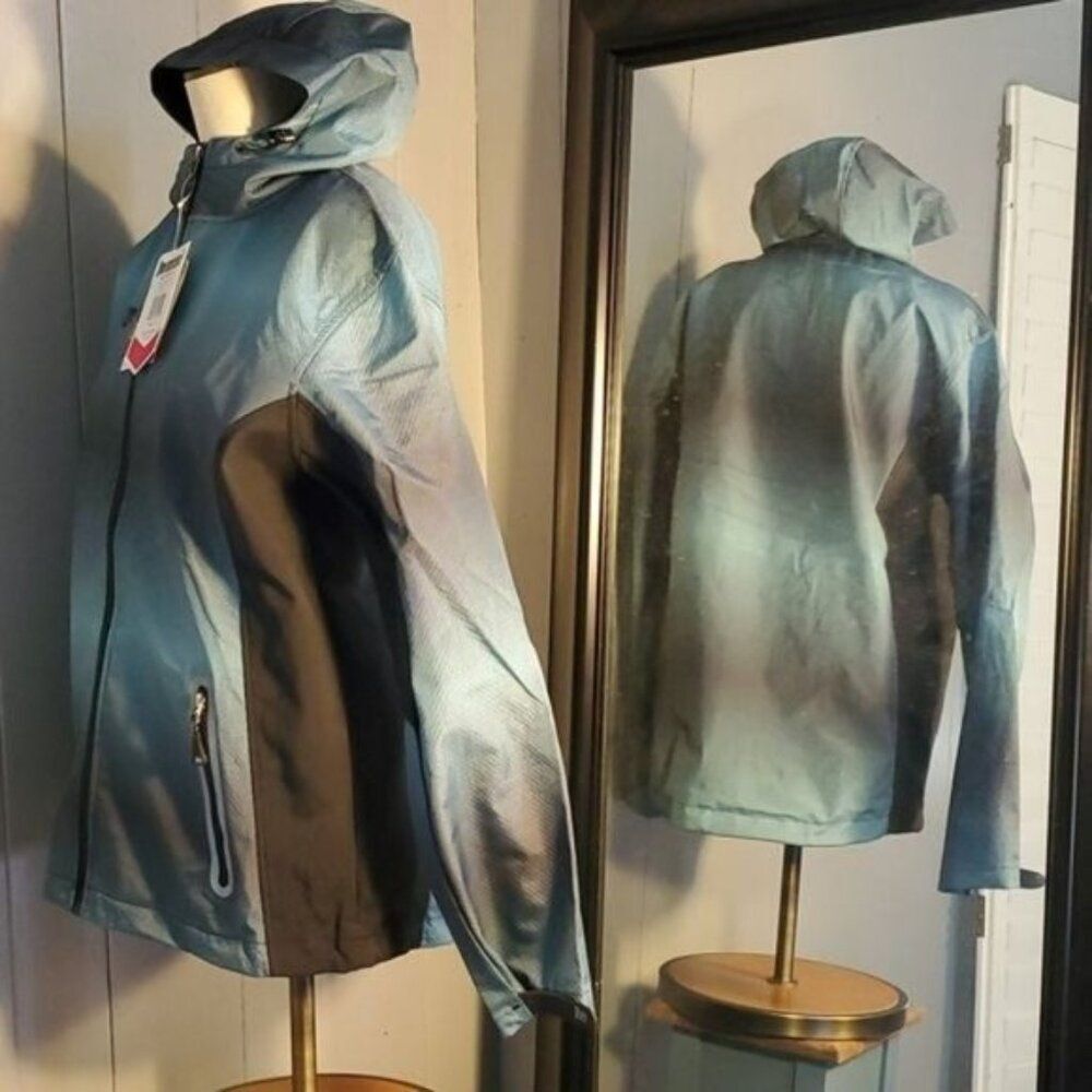 Mossi Adrenaline Windbreaker Jacket Coat HOODED Women's WOMAN'S Size Large NWT - Picture 3 of 16